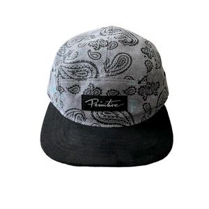 Primitive 5 panel paisley bandana print hat